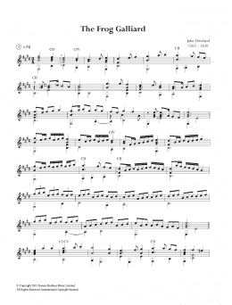 page one of The Frog Galliard (Easy Guitar)