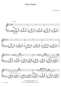 page one of Porz Goret (Piano Solo)