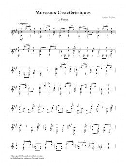 page one of Morceaux Caracteristiques (Easy Guitar)