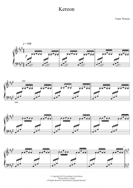 page one of Kereon (Piano Solo)