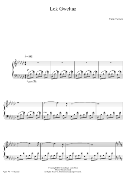 page one of Lok Gweltaz (Piano Solo)