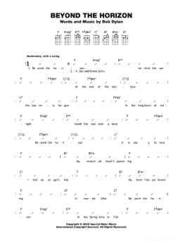 page one of Beyond The Horizon (Ukulele Chords/Lyrics)