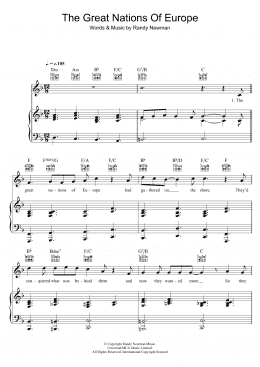 page one of The Great Nations Of Europe (Piano, Vocal & Guitar Chords)