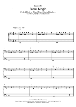 page one of Black Magic (Piano Solo)