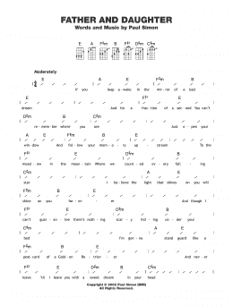 page one of Father And Daughter (Ukulele Chords/Lyrics)