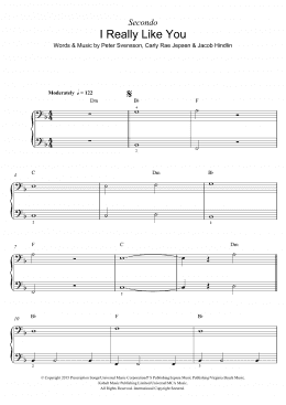 page one of I Really Like You (Piano Solo)