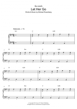 page one of Let Her Go (Piano Solo)