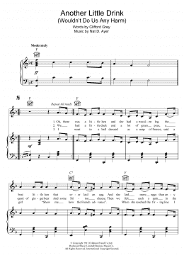 page one of Another Little Drink Wouldn't Do Us Any Harm (Piano, Vocal & Guitar Chords)