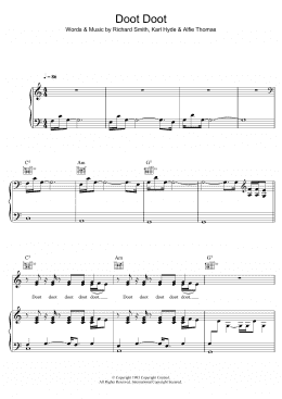 page one of Doot Doot (Piano, Vocal & Guitar Chords)