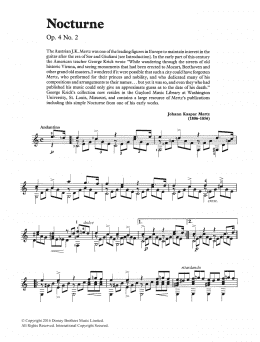 page one of Nocturne (Easy Guitar)