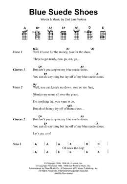 page one of Blue Suede Shoes (Guitar Chords/Lyrics)