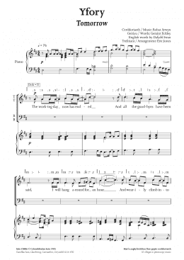 page one of Tomorrow (TTBB Choir)