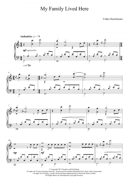 page one of My Family Lived Here (Piano Solo)
