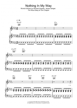 page one of Nothing In My Way (Piano, Vocal & Guitar Chords)