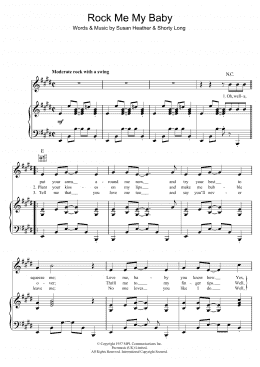 page one of Rock Me My Baby (Piano, Vocal & Guitar Chords)