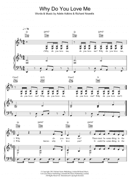 page one of Why Do You Love Me (Piano, Vocal & Guitar Chords)