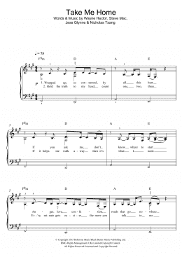 page one of Take Me Home (BBC Children In Need Single 2015) (Beginner Piano (Abridged))
