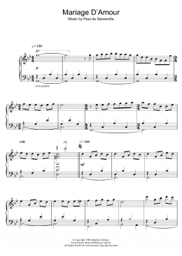 page one of Mariage D'Amour (Piano Solo)