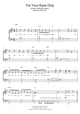 page one of For Your Eyes Only (Beginner Piano (Abridged))