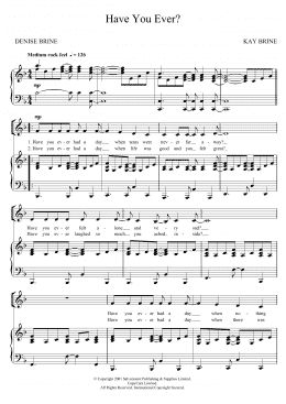 page one of Have You Ever? (Piano, Vocal & Guitar Chords)