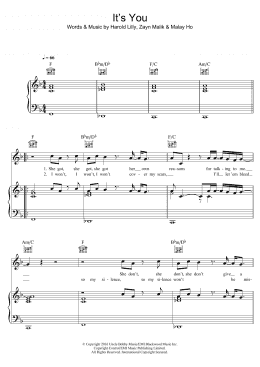 page one of It's You (Piano, Vocal & Guitar Chords)
