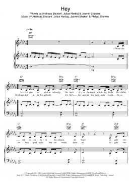 page one of Hey (Piano, Vocal & Guitar Chords)