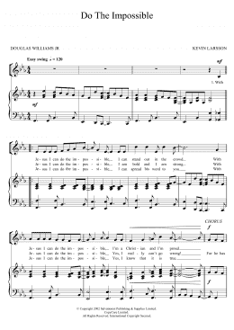 page one of Do The Impossible (Unison Choir)