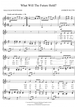 page one of What Will The Future Hold? (Unison Choir)