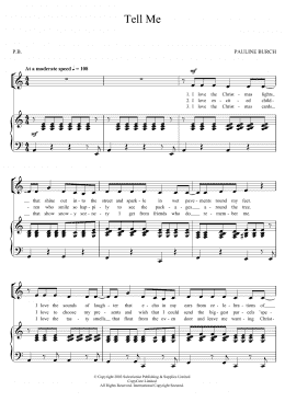 page one of Tell Me (Piano, Vocal & Guitar Chords)