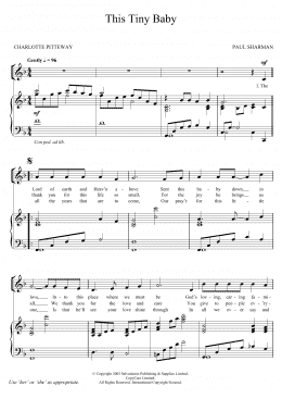 page one of This Tiny Baby (Piano, Vocal & Guitar Chords)