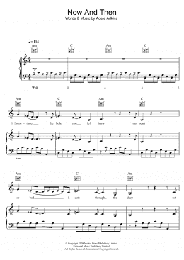 page one of Now And Then (Piano, Vocal & Guitar Chords)