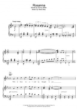 page one of Rosanna (from Madonna of the Seven Moons) (Piano, Vocal & Guitar Chords)