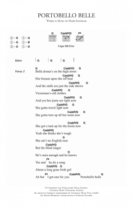 page one of Portobello Belle (Guitar Chords/Lyrics)