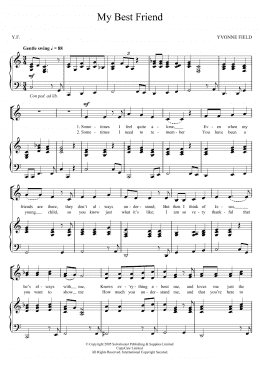 page one of My Best Friend (Piano, Vocal & Guitar Chords)