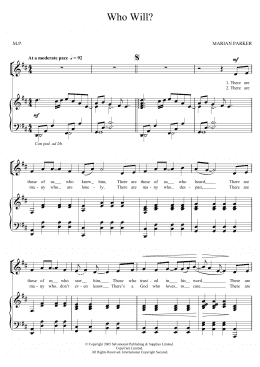 page one of Who Will? (Piano, Vocal & Guitar Chords)
