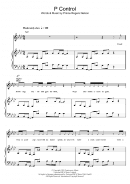 page one of P Control (Piano, Vocal & Guitar Chords)