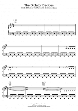 page one of The Dictator Decides (Piano, Vocal & Guitar Chords)