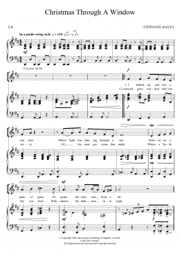 page one of Christmas Through A Window (Piano, Vocal & Guitar Chords)