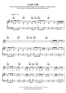 page one of Lush Life (Piano, Vocal & Guitar Chords)
