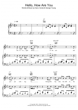 page one of Hello, How Are You (Piano, Vocal & Guitar Chords)