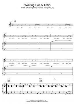 page one of Waiting For A Train (Piano, Vocal & Guitar Chords)