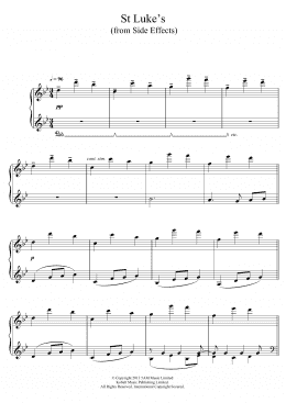 page one of St. Luke's (From 'Side Effects') (Piano Solo)