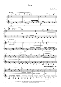 page one of Retro (Piano Solo)