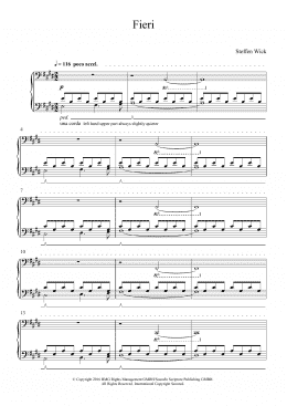 page one of Fieri (Piano Solo)