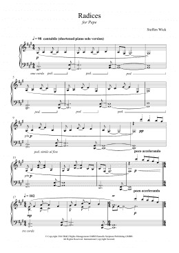 page one of Radices (Piano Solo)