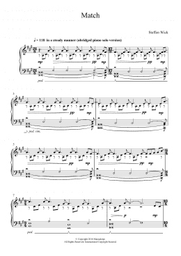 page one of Match (Piano Solo)