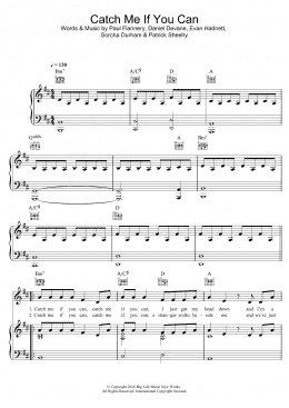 page one of Catch Me If You Can (Piano, Vocal & Guitar Chords)