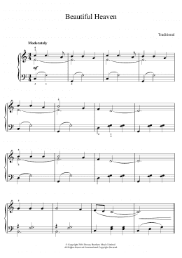 page one of Beautiful Heaven (Easy Piano)