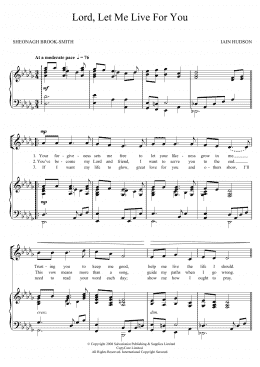 page one of Lord, Let Me Live For You (2-Part Choir)