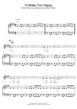 page one of I'll Make You Happy (Piano, Vocal & Guitar Chords)